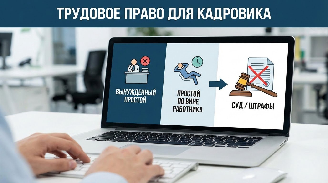 Трудовое право для кадровика: как отличить вынужденный простой от простоя по вине работника, чтобы избежать суда и штрафов