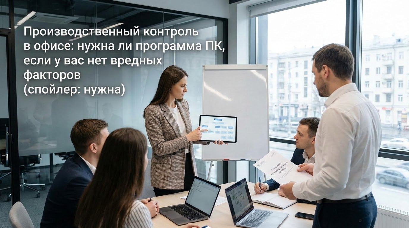 Производственный контроль в офисе: нужна ли программа ПК, если у вас нет вредных факторов (спойлер: нужна)