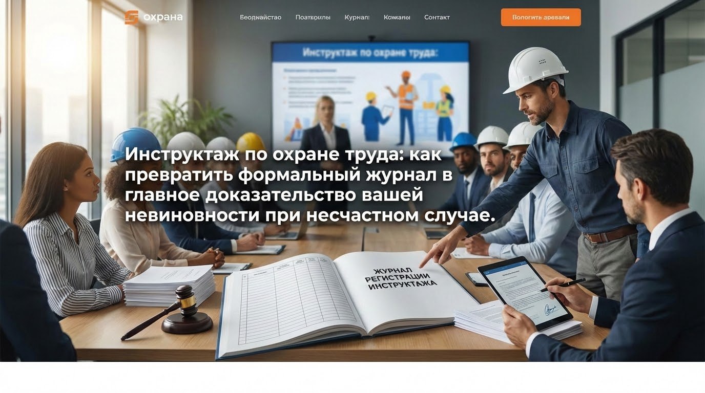 Инструктаж по охране труда: как превратить формальный журнал в главное доказательство вашей невиновности при несчастном случае