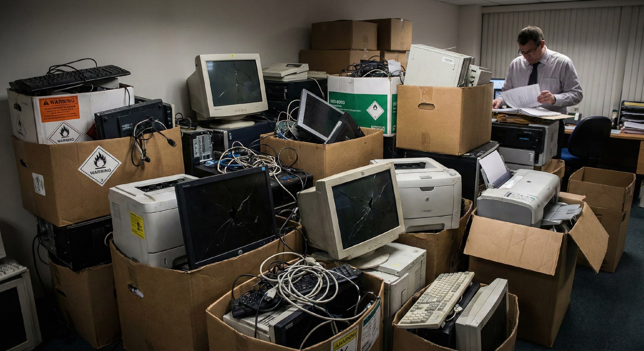 Опасные отходы в офисе: как определить, является ли ваша отработанная оргтехника отходом I-IV класса, и не получить штраф 250 000 ₽