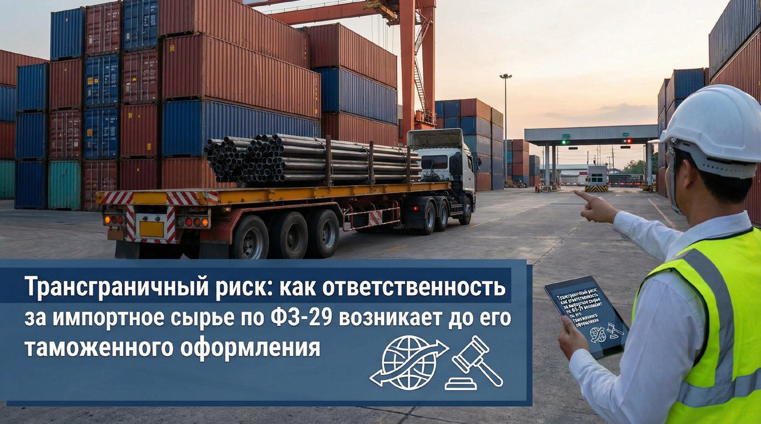 Трансграничный риск: как ответственность за импортное сырье по ФЗ-29 возникает до его таможенного оформления