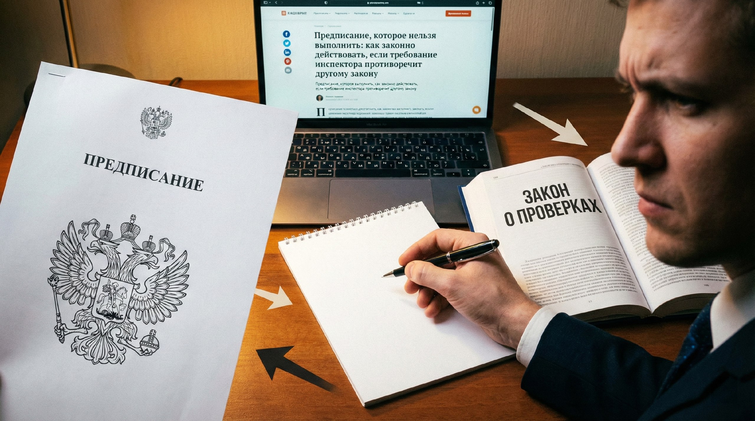 Предписание, которое нельзя выполнить: как законно действовать, если требование инспектора противоречит другому закону
