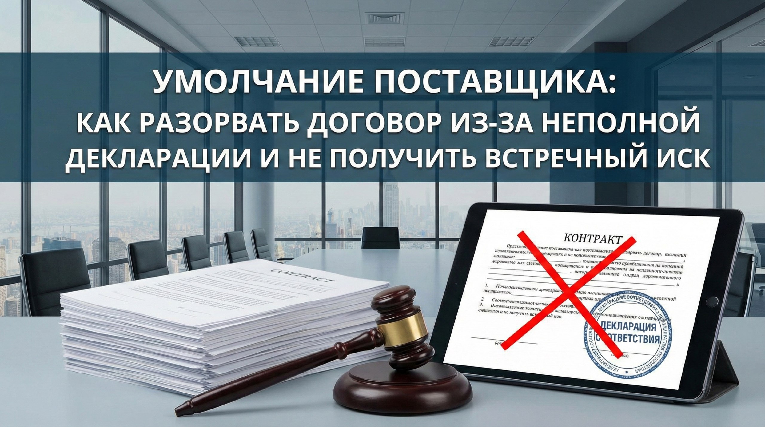 Умолчание поставщика: как неполная декларация соответствия становится вашим законным поводом для разрыва контракта