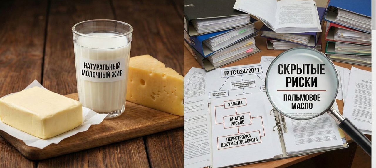 Скрытые риски масложировой продукции: почему замена молочного жира пальмовым маслом по ТР ТС 024/2011 требует полной перестройки документооборота